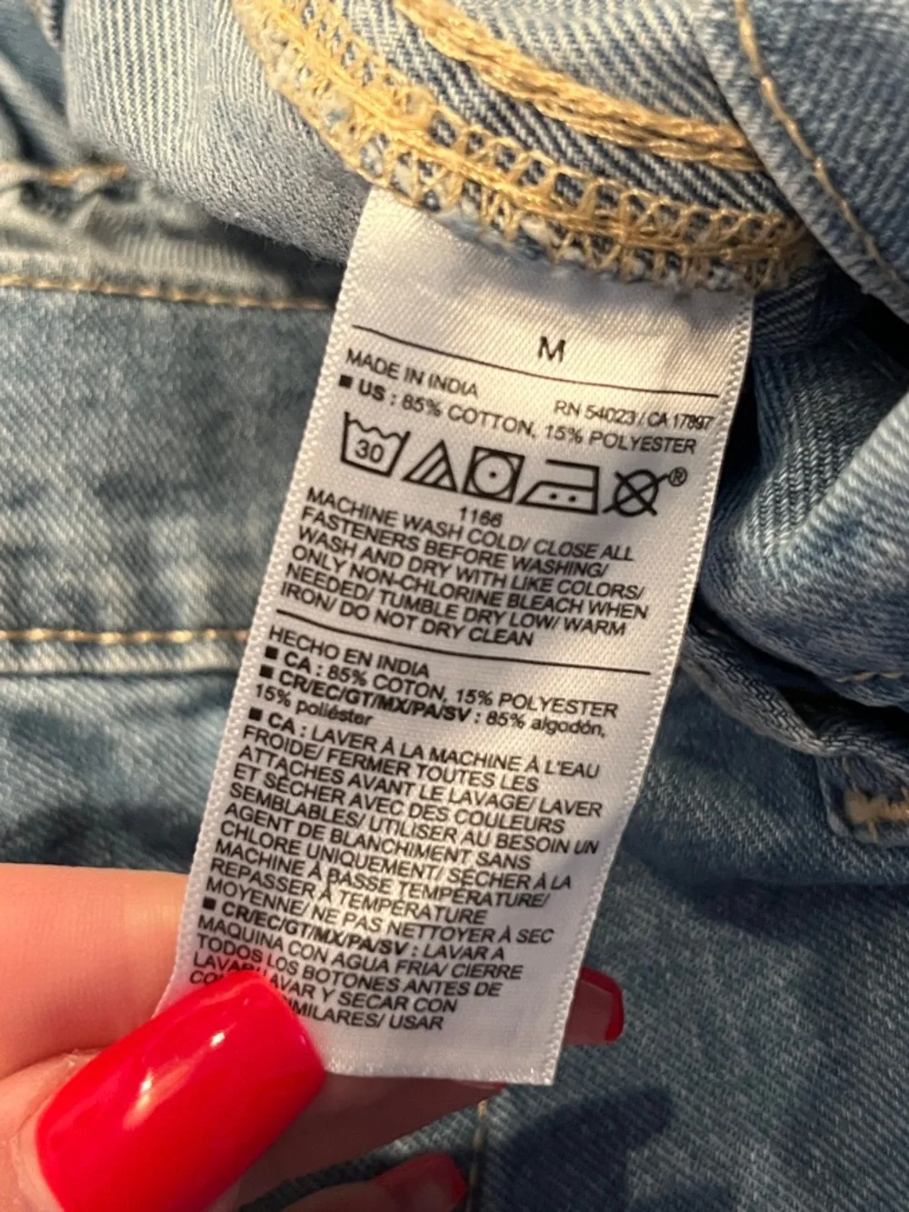 Old Navy High-Rise OG Chino Relaxed Jeans in Light Blue Denim - Picture 6 of 6